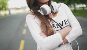 Girl headphones