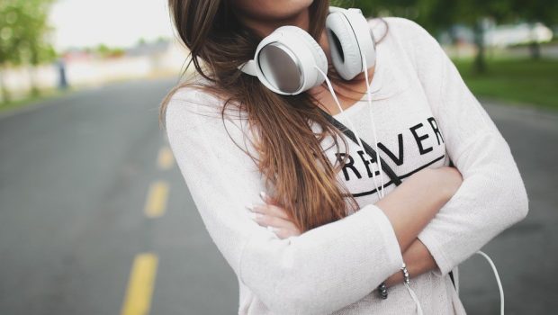 Girl headphones