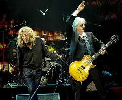 led zeppelin robert plant and jimmy page o2 arena runion
