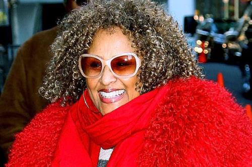 Darlene Love Rock Hall Induction curly hair butterfly glasses