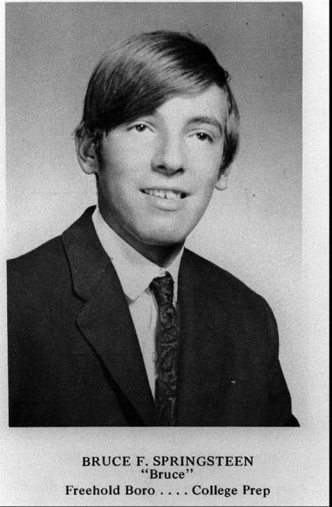 Young Bruce Springsteen College Freehold High School 1967 Rare