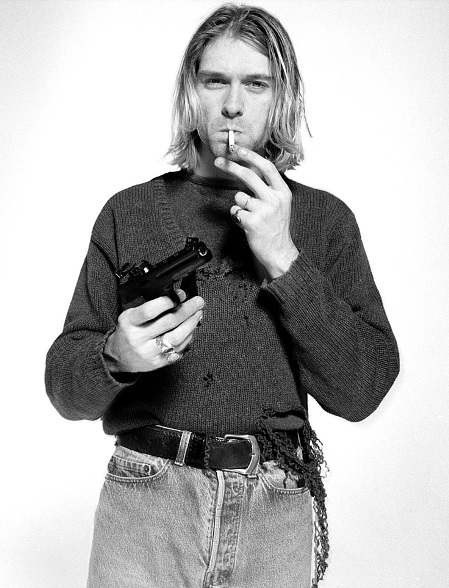 Kurt Cobain was found with a shotgun next to his body