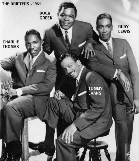 the drifters in 1961 with rudy lewis