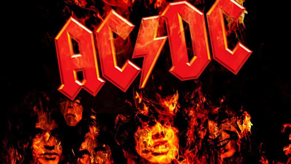 ac dc on fire hd wallpaper