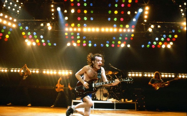 angus young wallpaper on stage
