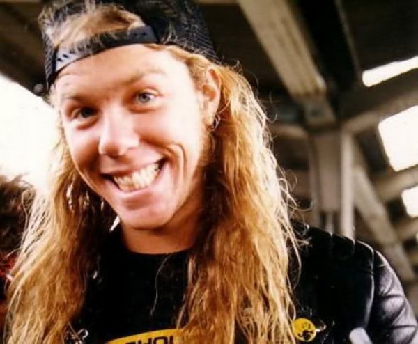 young- ames hetfield smiling