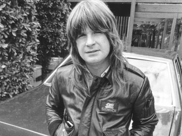 Young Ozzy Osbourne From Black Sabbath