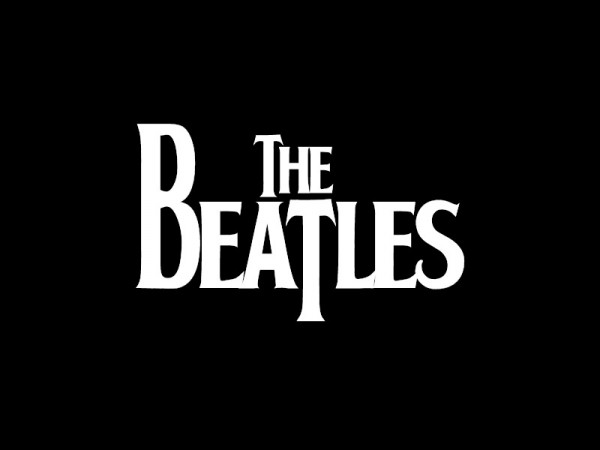 The Beatles Black Logo Wallpaper