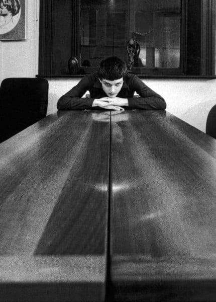 ian curtis rare picture on a large table