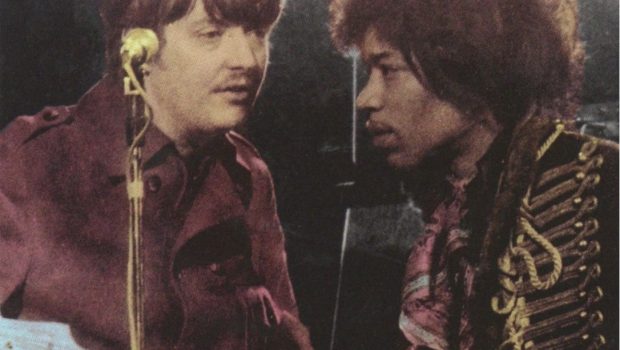 Chas Chandler and Jimi Hendrix on stage