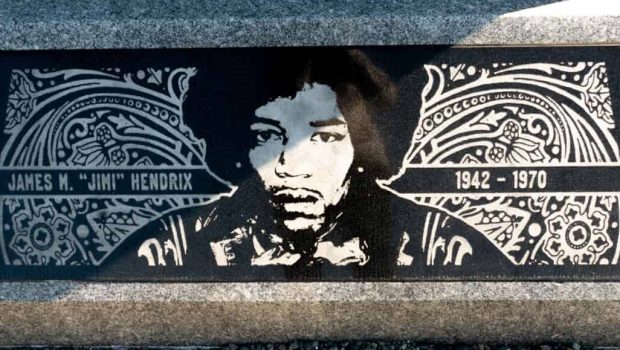 Jimi Hendrix Grave Memorial in Seatlle