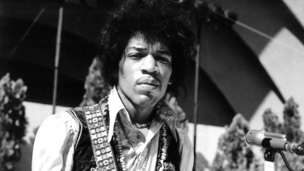 Jimi Hendrix at Hollywood Bowl, in 1967