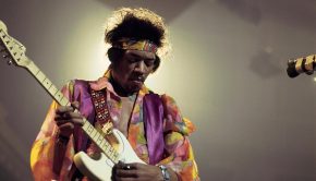 Jimi Hendrix Live at Royal Albert Hall with his white Fender Stratocaster, 1969