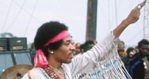 The Jimi Hendrix Woodstock Strat. Hendrix played the Strat at the Woodstock Festival in 1969.