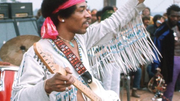 The Jimi Hendrix Woodstock Strat. Hendrix played the Strat at the Woodstock Festival in 1969.