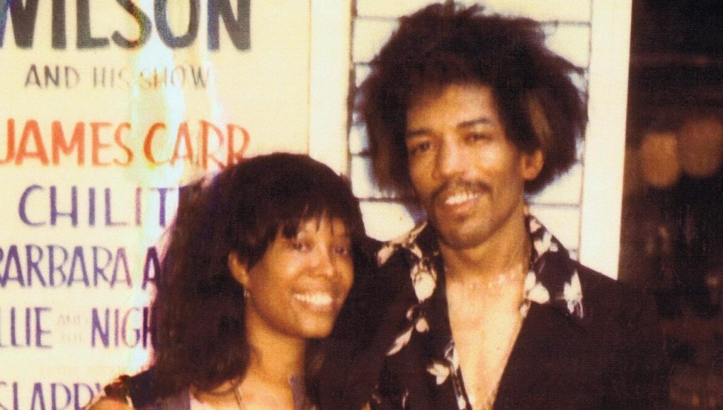 Jimi Hendrix with Lithofayne Pridgon, the Muse behind the "Foxy Lady" song.