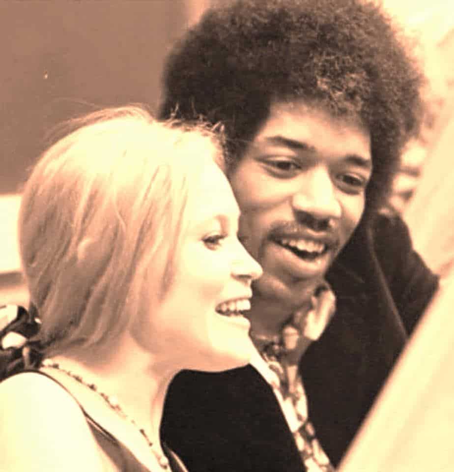 Jimi with old girlfriend Carmen Borrero.
