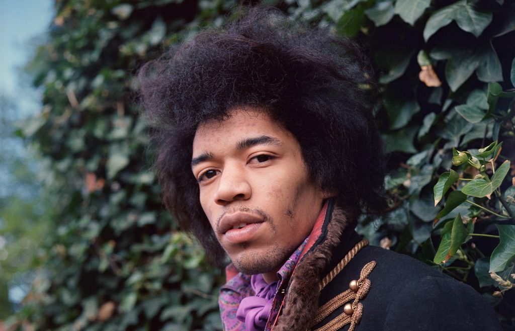 Close-Up Portrait of Jimi Hendrix, 1967.