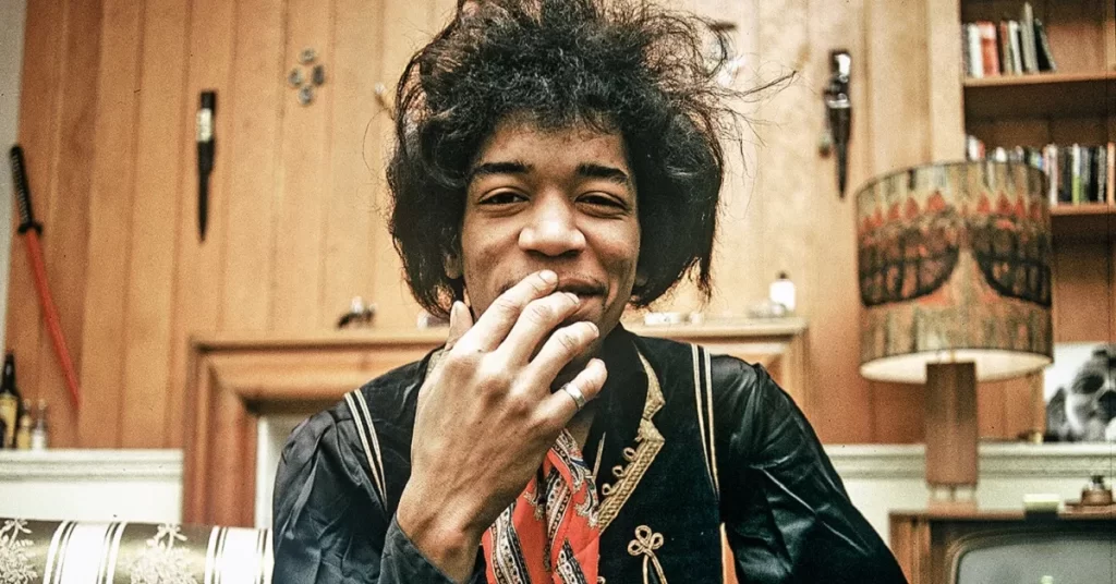 Jimi Hendrix smile