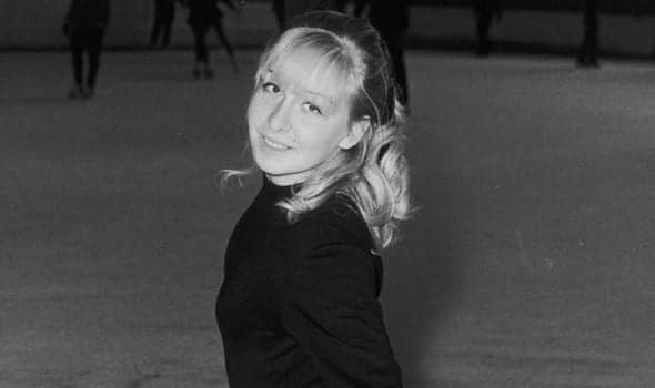Monika Dannemann skating on ice.