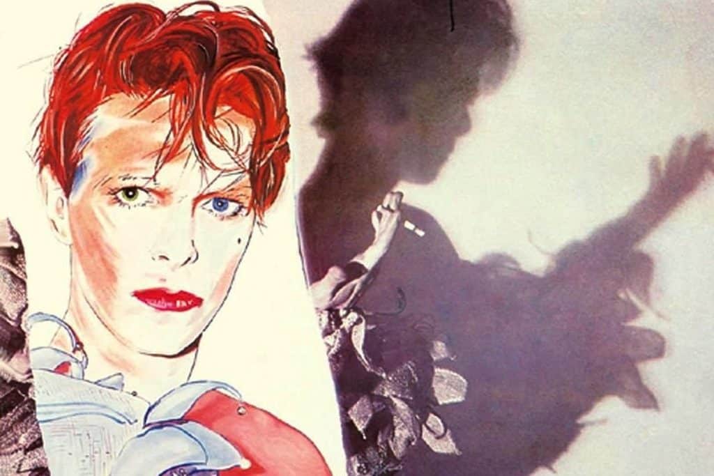 David Bowie Scary Monsters (and Super Creeps) cover artwork wallpaper.