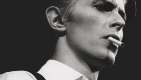 Large wallpaper featuring David Bowie's alter ego, the Thin White Duke character.