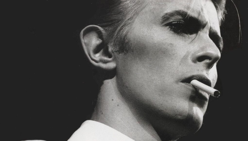 Large wallpaper featuring David Bowie's alter ego, the Thin White Duke character.
