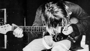Kurt Cobain black and white hd wallpaper