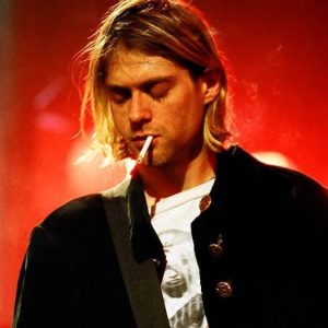 Wallpaper of Kurt Cobain, In Utero Tour.