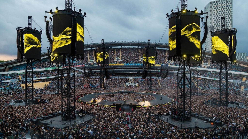 Metallica at Ullevi Stadium in Gothenburg, Sweden during their 2023 M72 World Tour
